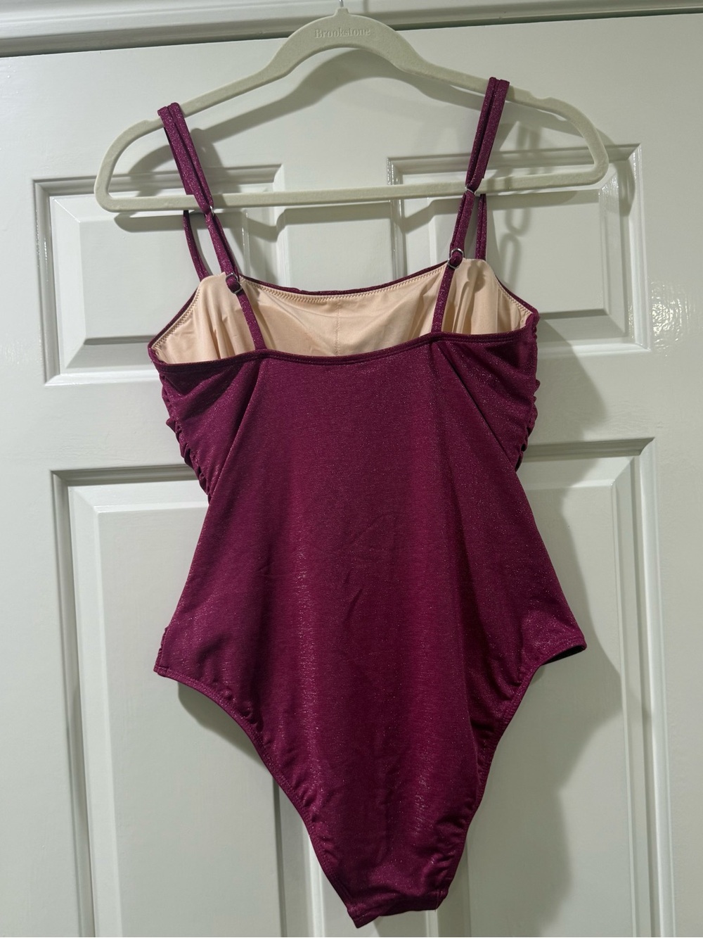 Cupshe NWT Luxe Tummy Control One Piece Sparkling Fuchsia Swimsuit size L - Picture 7 of 10